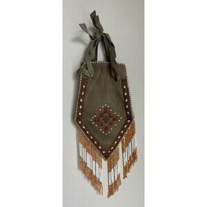 Deerskin Beaded Fringed Tobacco Medicine Bag